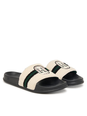 Tommy Hilfiger Tommy Hilfiger Natikači Hilfiger Towelling Pool Slide FM0FM06007 Kremna