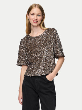 Pieces Pieces Bluză Kam 17132951 Auriu Regular Fit