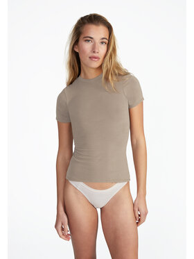 Style Republic Style Republic T-Shirt Shortsleeve Basic Brązowy jasny Curvy Fit