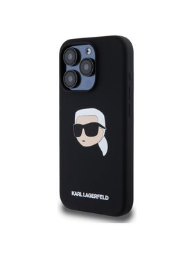 KARL LAGERFELD KARL LAGERFELD Etui na telefon Karl Head Print MagSafe Czarny