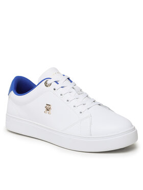 Tommy Hilfiger Tommy Hilfiger Sneakers Elevated Essential Court Sneakers FW0FW07377 Alb