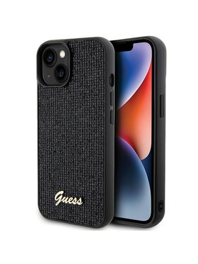 Guess Guess Etui na telefon Disco Metal Script Czarny