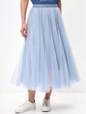 Manii'ta Lacitta Manii'ta Lacitta Spódnica midi Women's skirt ROCKY Niebieski Regular Fit