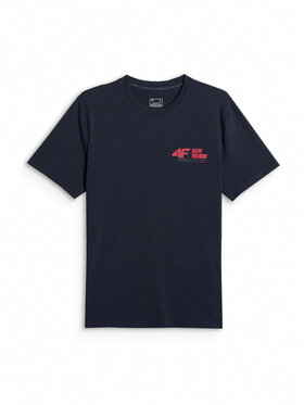 4F 4F T-Shirt COMMERCIAL 12 Granatowy Regular Fit