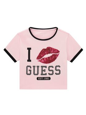Guess Guess Póló J6YI11 K3716 Rózsaszín Regular Fit
