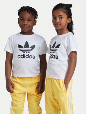 adidas adidas Marškinėliai adicolor Trefoil JE0518 Balta Regular Fit