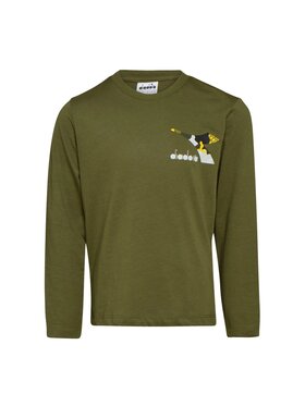 Diadora Diadora Bluzka DIADORA JU.LS T-SHIRT CHROMIA Zielony Regular Fit