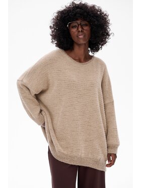 blue shadow blue shadow Tunika Dre Beżowy Regular Fit