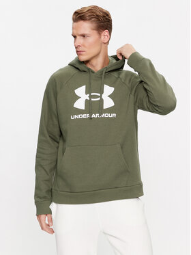 Under Armour Under Armour Majica dugih rukava Ua Rival Fleece Logo Hd 1379758 Kaki Loose Fit