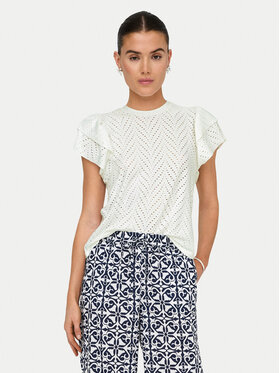 JDY JDY Μπλουζάκι Carla 15351452 Λευκό Regular Fit