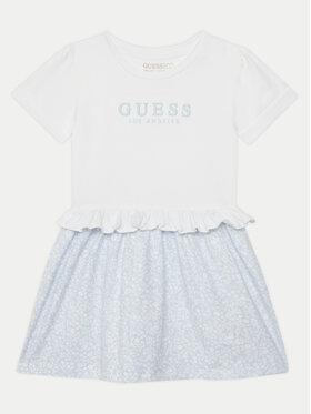 Guess Guess Každodenné šaty K5GK08 K6YW4 Biela Regular Fit