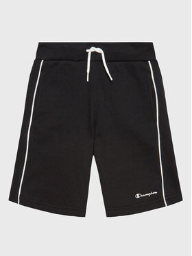 Champion Champion Спортни шорти Script Logo 306147 Черен Regular Fit
