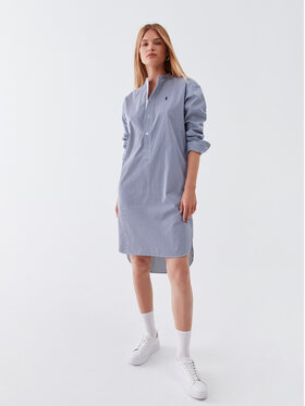 Polo Ralph Lauren Polo Ralph Lauren Košeľové šaty 211891431001 Tmavomodrá Regular Fit