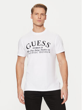 Guess Guess T-Shirt M5RI43 K9RM1 Biały Regular Fit