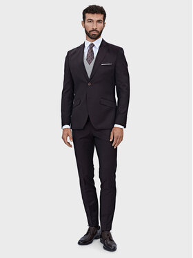 Evenemen Evenemen Garnitur Cameron Fioletowy Slim Fit