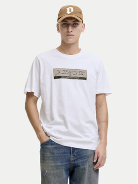 Jack & Jones Jack & Jones Tričko Rinwood 12283628 Biela Regular Fit