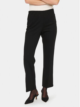 Saint Tropez Saint Tropez Megztos kelnės 30511700 Juoda Flared Leg