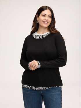 Fiorella Rubino Fiorella Rubino T-shirt G04ML009752N033 Nero Regular Fit