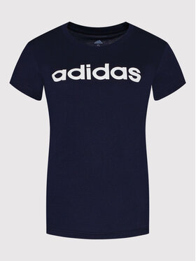 Adidas T-shirt Loungewear Essentials Logo H07833 Tamnoplava Slim Fit