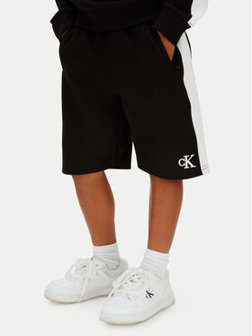 Calvin Klein Jeans Calvin Klein Jeans Športne kratke hlače LVCKSJC28B Črna Relaxed Fit