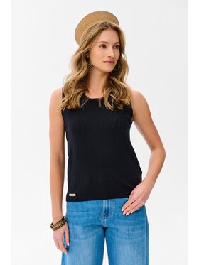 blue shadow blue shadow Bluzka Selis Czarny Regular Fit