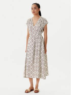 United Colors Of Benetton United Colors Of Benetton Літня сукня 4KPRDV0BB Бежевий Relaxed Fit