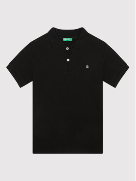 United Colors Of Benetton United Colors Of Benetton Polo 3089C3135 Czarny Regular Fit