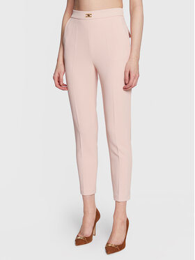 Elisabetta Franchi Elisabetta Franchi Pantalon en tissu PA-052-31E2-V260 Rose Slim Fit