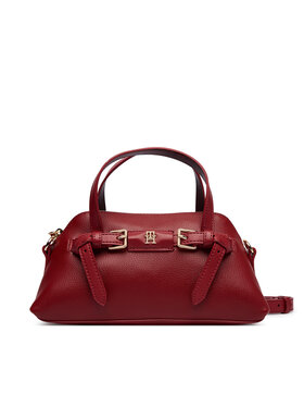 Tommy Hilfiger Tommy Hilfiger Дамска чанта Th Buckle Mini AW0AW19034 Червен