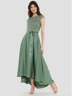 Swing Swing Koktel haljina 5AF04500 Zelena Regular Fit