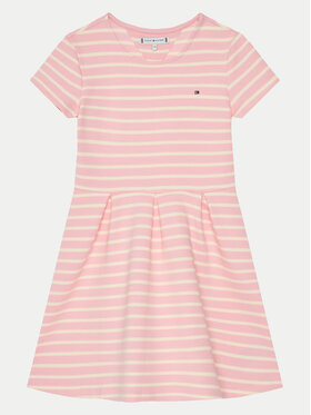 Tommy Hilfiger Tommy Hilfiger Kleid für den Alltag KG0KG08339 M Rosa Slim Fit