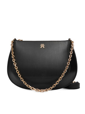 Tommy Hilfiger Tommy Hilfiger Borsetta Th Glam Conv Med Crossover AW0AW18143 Nero