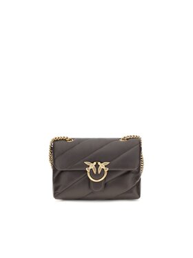 PINKO PINKO Τσάντα Brown Calf Leather Bos Taurus Shoulder Καφέ