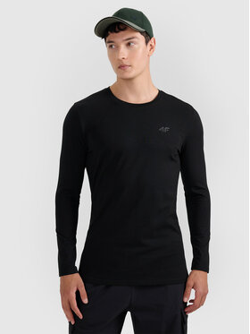 4F 4F Longsleeve NOS Czarny Slim Fit