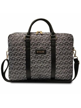 Guess Guess Torba na laptopa GCube Stripes Czarny
