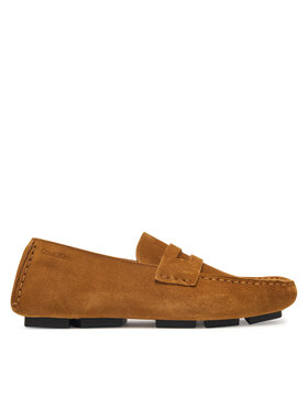 Calvin Klein Calvin Klein Mokasíny Square Driver Suede HW0HW02844 Hnedá