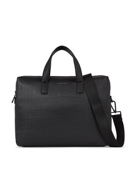 Calvin Klein Calvin Klein Taška na laptop Ck Must Laptop Bag Check K50K511189 Čierna