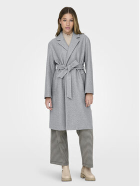 ONLY ONLY Демісезонний плащ Trillion 15285012 Сірий Regular Fit