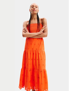 Desigual Desigual Sommerkleid Malver 24SWVW12 Orange Regular Fit