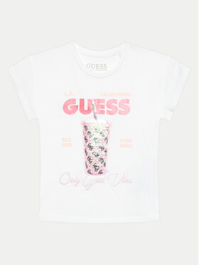 Guess Guess T-krekls K4GI24 K6YW4 Balts Regular Fit