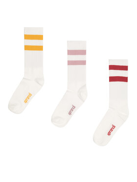 Sprandi Sprandi Unisex ilgų kojinių komplektas (3 poros) 0UB-003-AW23 (3-pack) Raudona