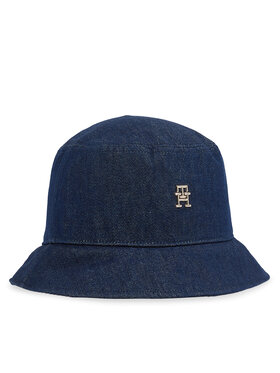 Tommy Hilfiger Tommy Hilfiger Капела Elevated Chic Denim Bucket Hat AW0AW17133 Тъмносин