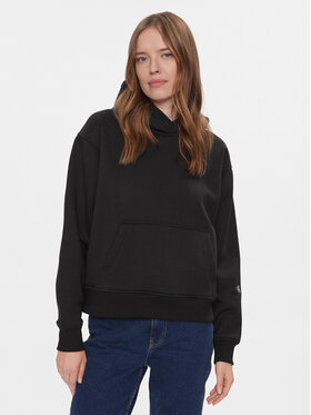 Calvin Klein Jeans Calvin Klein Jeans Pulóver Back Bold Monologo Hoodie J20J222895 Fekete Regular Fit