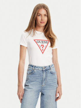 Guess Jeans Guess Jeans T-Shirt W4YI04 J1314 Weiß Regular Fit