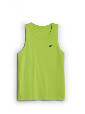4F 4F Tank top BASIC 5 Zielony Regular Fit