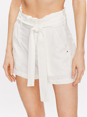 Guess Guess Szövet rövidnadrág Janna W3GD0L WDP87 Ekru Loose Fit