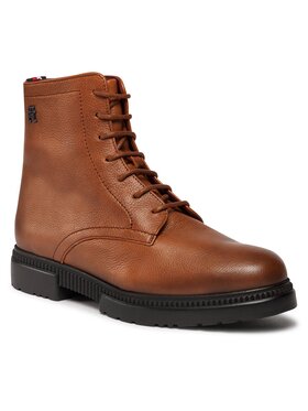 Tommy Hilfiger Tommy Hilfiger Puszābaki Comfort Cleated Termo Lth Boot FM0FM04651 Brūns