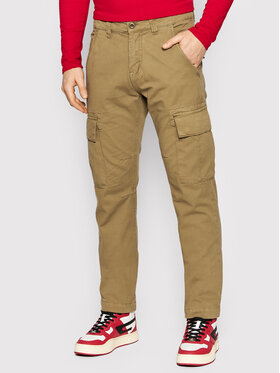 Alpha Industries Alpha Industries Kalhoty z materiálu Agent 158205 Béžová Regular Fit