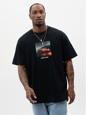 MyStars MyStars T-Shirt 130500 Czarny Oversize