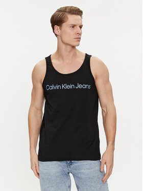 Calvin Klein Jeans Calvin Klein Jeans Майка Institutional Logo J30J323099 Чорний Regular Fit